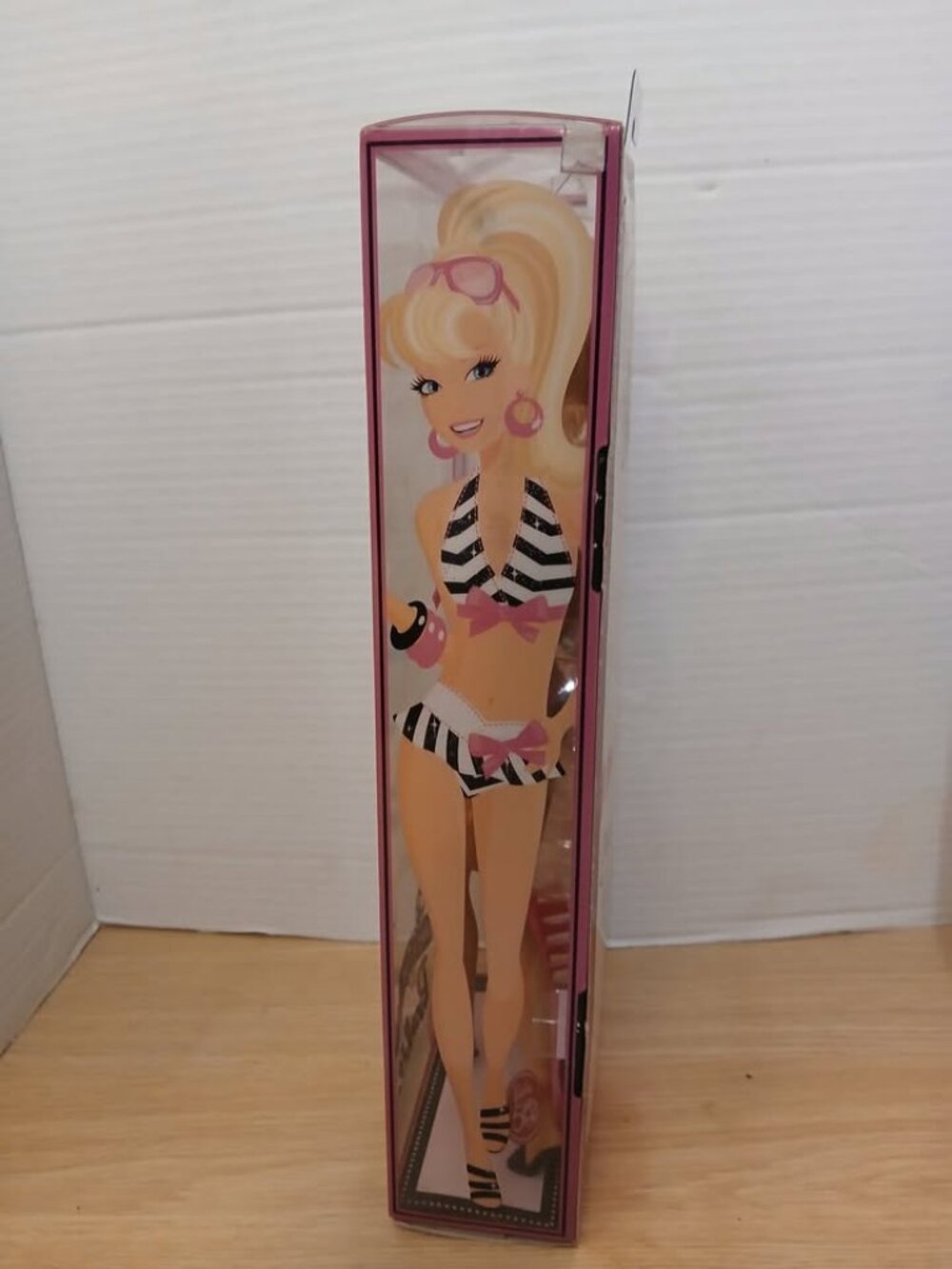 Barbie Then Now 1959-2009 Bathing Suit Zebra Pink Bikini  Doll - Picture 5 of 10